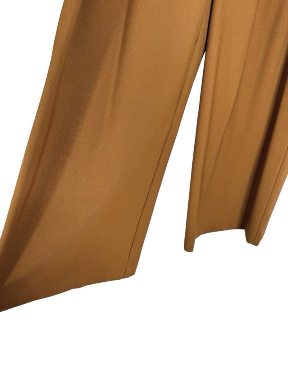 Madewell Wool Blend The Harlow Superwide-Leg Trouser Pant Camel Size 4 - Picture 9 of 14